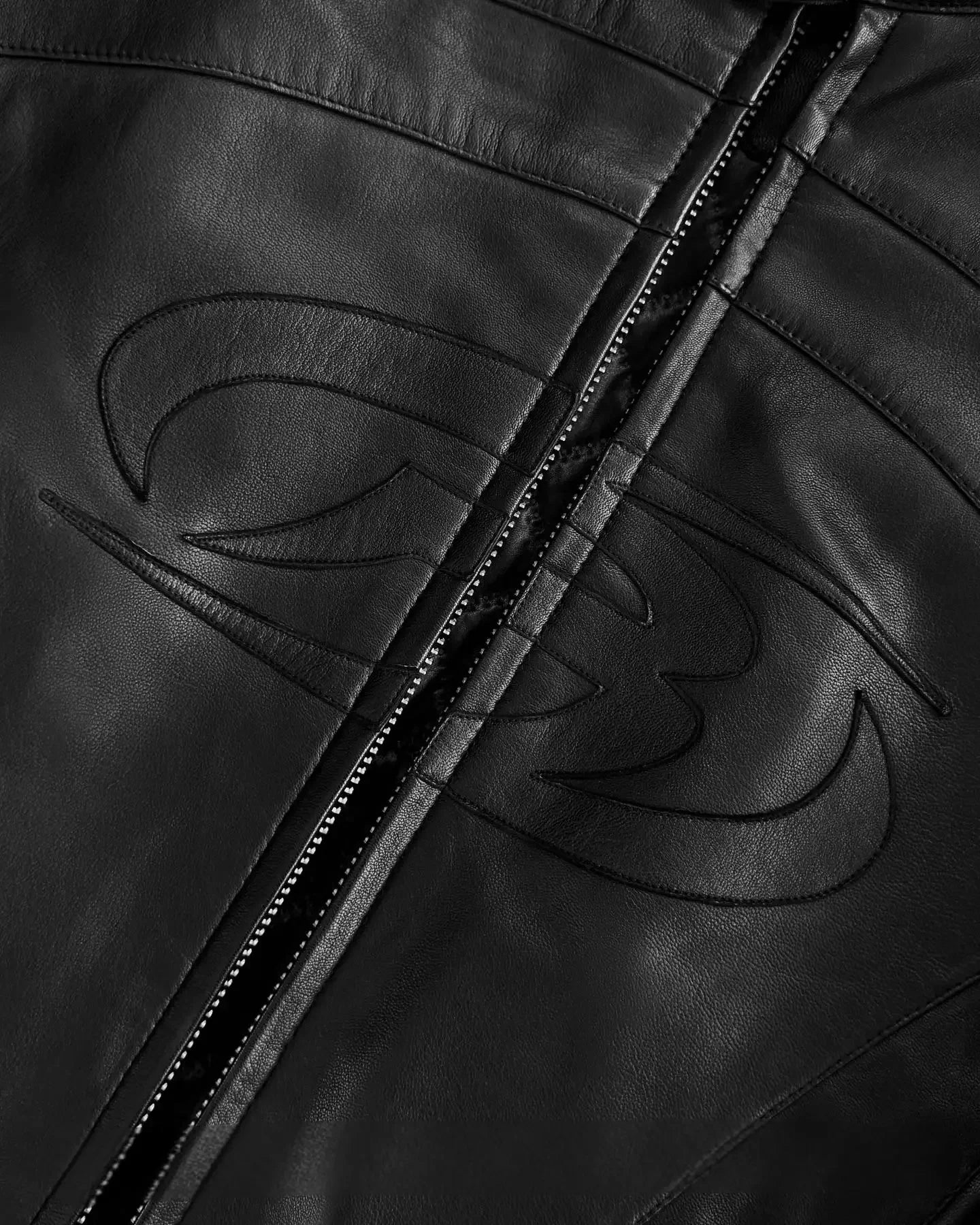 Black Leather Racer Jacket