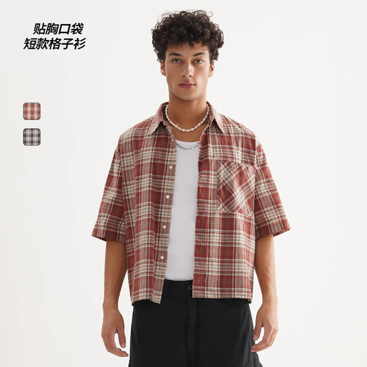 Casual Summer Chequered Shirt Casual